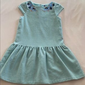 Adorable Janie and Jack Teal Tweed Dress